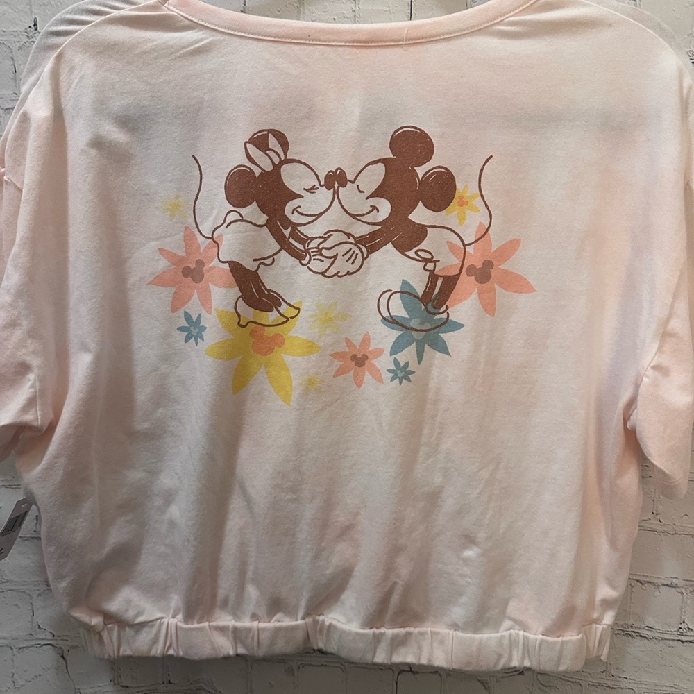 NWT- Disney Parks-Light Pink Short Sleeve Tee with Graphic